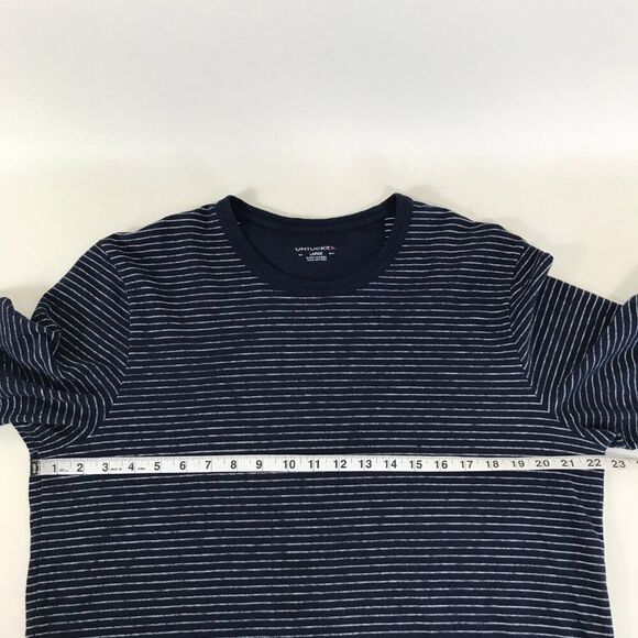 UNTUCKit Lambert Long Sleeve Shirt Men's Large Striped 100% Cotton Knit Casual - Picture 4 of 9